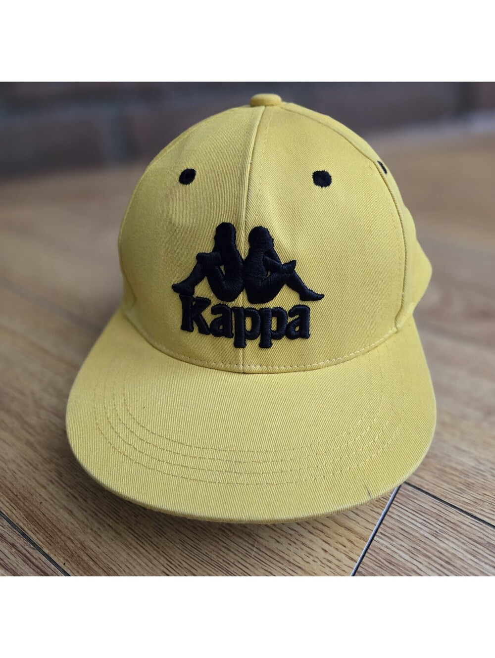 KAPPA (Embroidered Logo) Yellow & Black Hat Cap Snapback Size 59